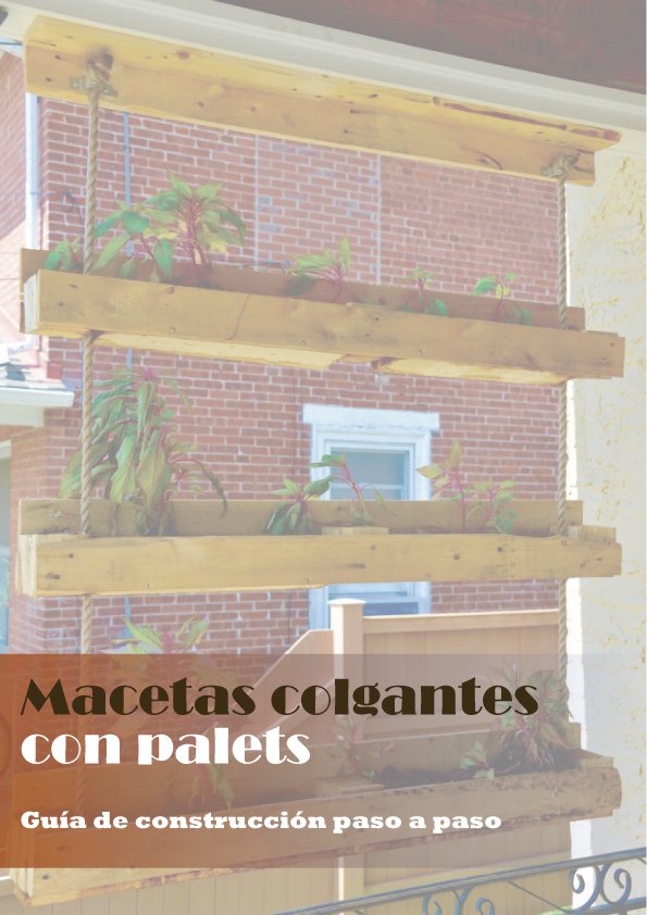 como hacer macetas colgantes con palets de madera pdf