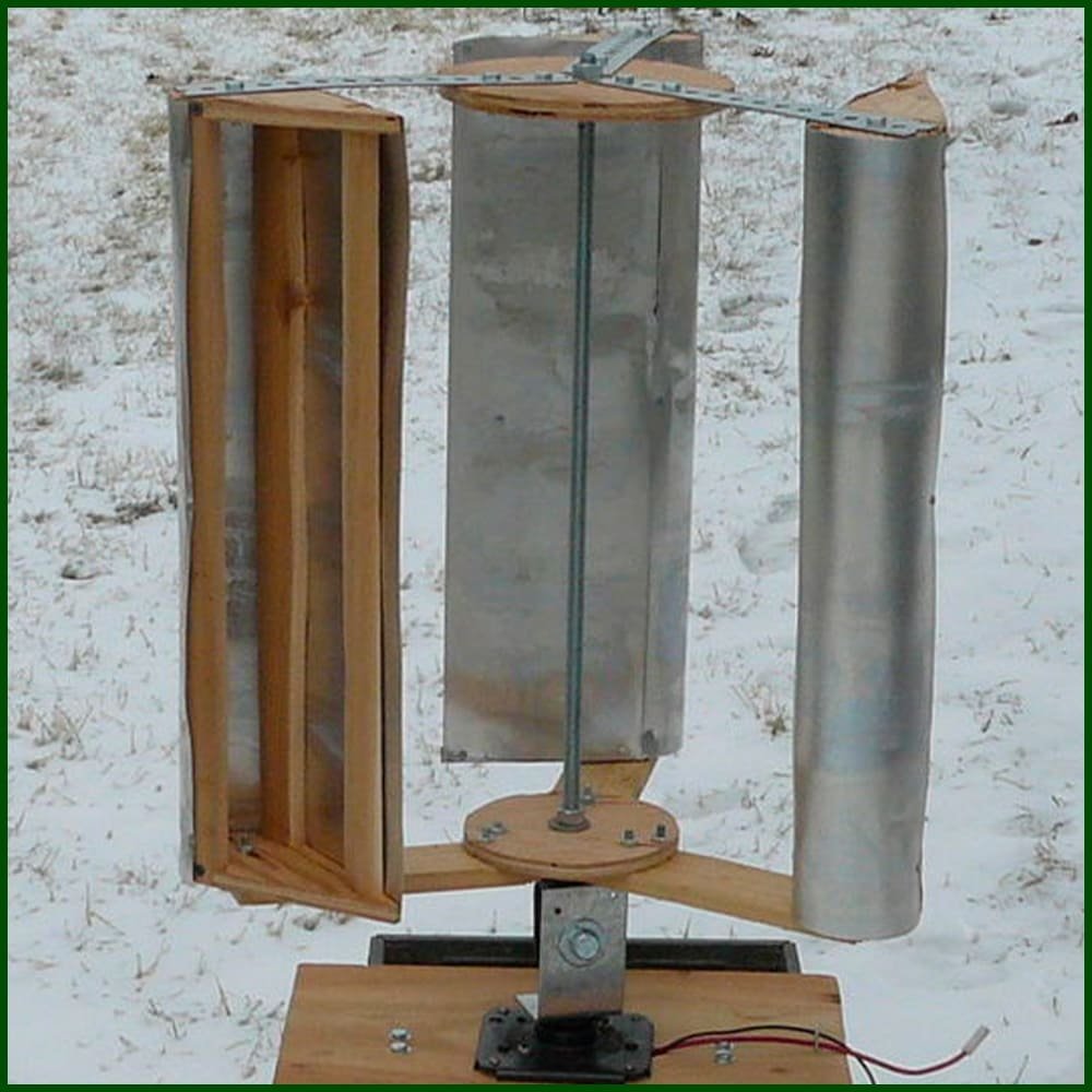 Aerogenerador vertical casero Materiales